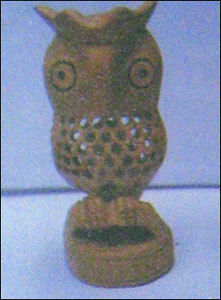 Wooden Owl Sculpture