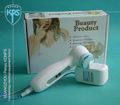 White Portable Ultrasonic Beauty Machine