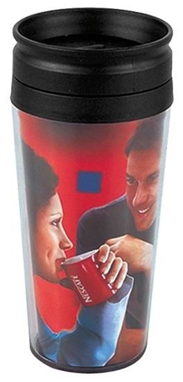 Translucent Outer And Black Plastic Mugs