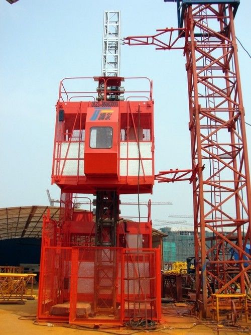 High Tensile Strength Construction Elevator Load Capacity: 2A 2000  Kilograms (Kg)