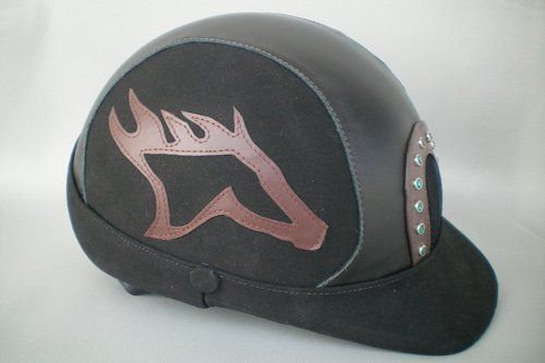 Microfibre Leather Horse Riding Helmet