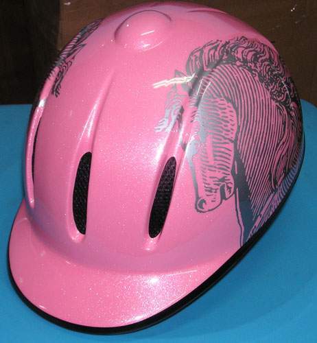 Equestrian Helmet With Decal