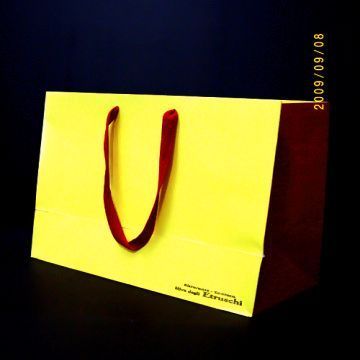 Yellow Promotion Handle Shopping Bag