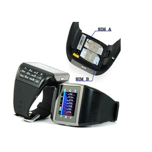 Quadband Dual Sim Card Standby Watch Mobile Phone Bluetooth Version: Support Bluetooth