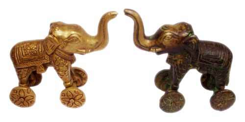 Yellow Brass Elephant Bullack Set