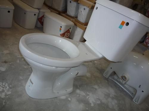 White Close Coupled Twyford Wc Commode