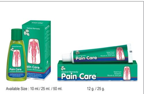 Pain Care Tube And Oil