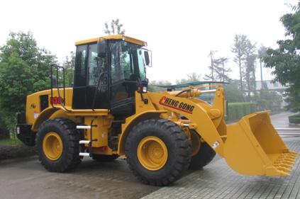 Yellow Powerful Loading Capacity Wheel Loader