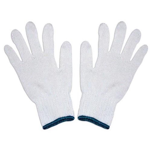 Knitted Hand Gloves - Cotton and Polyester Blend, Flexible Comfort & Sweat Absorption, Abrasion Resistant for Maintenance and Assembly