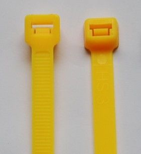 Yellow Color Nylon Cable Tie Rated Temperature: -40 To 85 Celsius (Oc)