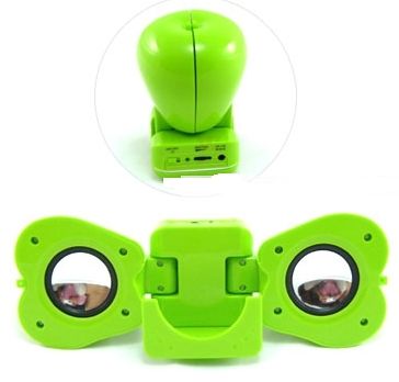 Green Color Portable Mini Speaker Dimension(L*W*H): 50 Millimeter (Mm)