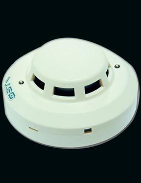 Intelligent Optical Smoke Detector - Low Profile Design, 8 Bit Processor, False Alarm Rejection, 360º Vision, Adjustable Sensitivity, Easy Maintenance