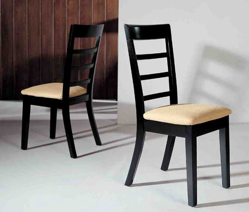 Plain Black Wooden Chair