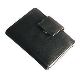 Light Weight Black Simple Leather Diary