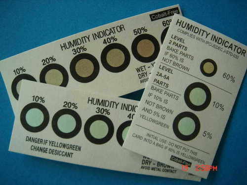 Humidity Indicator Cards