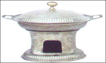 Silver Oval Food Warmer