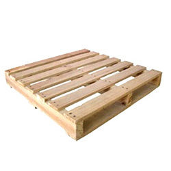 Two Way Wooden Pallets - Durable Wood Material, Ideal for Exporting Bulky and Light Items, Safe Transit for Tiles and Slabs