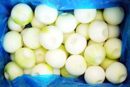 Dehydrated White Onions With Round Shape