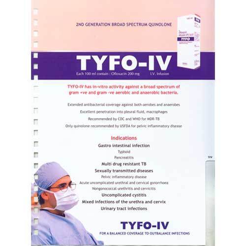 100 Percent Purity Liquid Form Medicine Grade Pharmaceutical Tyfo IV Injection