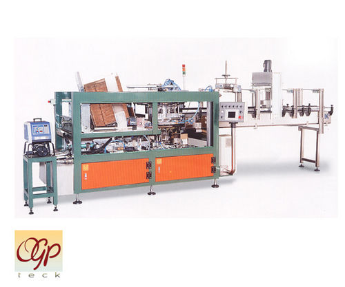 Tray Packing Machine - Semi Wrapped Operation | Man-Machine Interface, Auto Error Messaging, Fast Size Setup, Adjustable Glue Spraying