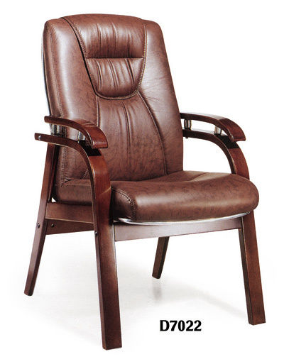 Handmade Brown Leather Office Chair