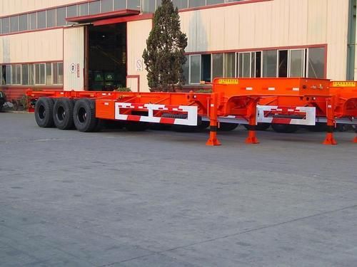 Steel Gooseneck Skeletal Container Semi-Trailer