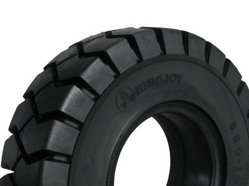 Black Solid Rubber Tyre