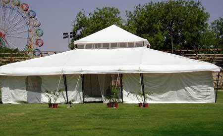 White Elegant Looks Cotton Tent