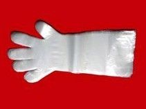 White Pe Shoulder Length Glove