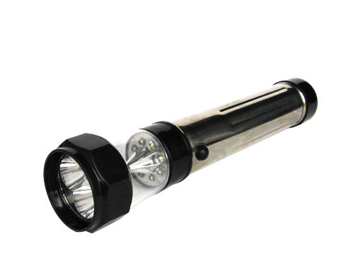 Stainless Steel Battery Flashlight