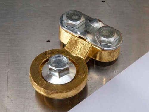 Copper Plated Magnesium Battery Terminal Weight: 100G. Grams (G)