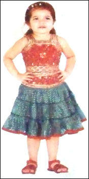 Multi Color Fancy Designer Kids Frock