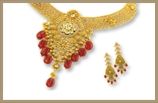 Golden Designer Gold Necklace Set