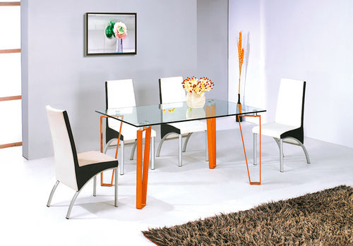 Multicolor Glass Dining Table