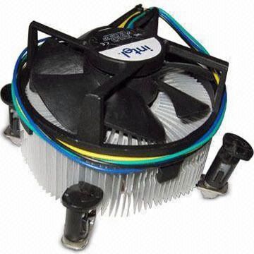 Black Noiseless Operation Cpu Cooler Fan