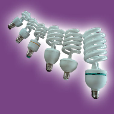 White Half Spiral Energy Saving Lamp