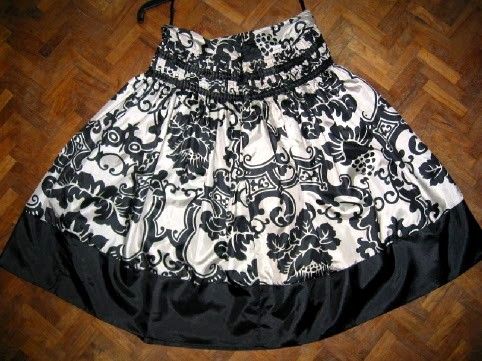 Poly Satin Printed Skirts