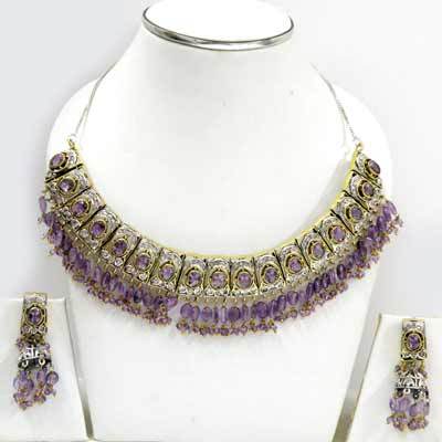 Stone Beaded Necklace Set