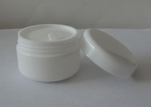 White Round Plastic Cream Jar