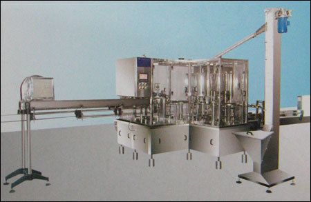 Silver Automatic Bottle Rinsing Filling Capping Machine