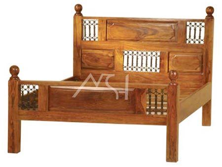 Brown King Size Wooden Bed