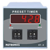 Preset Timer - 3-½ Digit Display, 0.1 Sec. to 1 Min. Multi Range | 10A Relay, ON/OFF Delay Selectable, Auto Reset Function