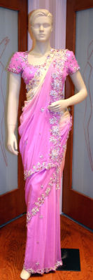 Skin Friendliness Embroidered Sarees