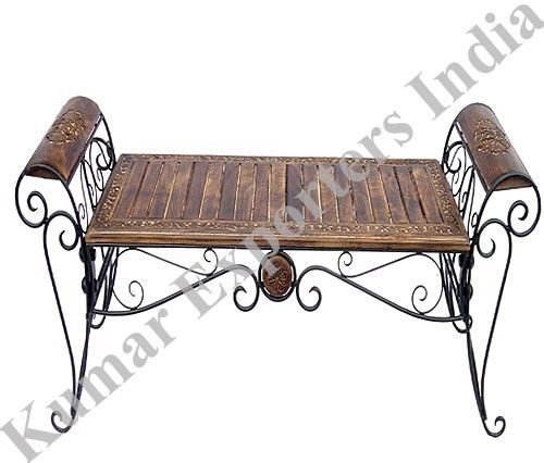 Wrought Iron Bench