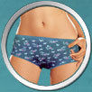 Inner Elastic Plain Womens Panties