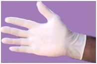 Various Colors Are Available White Latex Examination Gloves