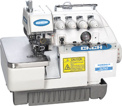 White High Speed Overlock Sewing Machine