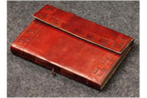 Various Colors Are Available Embossed Elephant Leather Journal