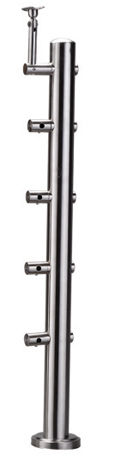 Polished Finish Corrosion Resistant Stainless Steel Stair Balusters for Security and Safety Purposes