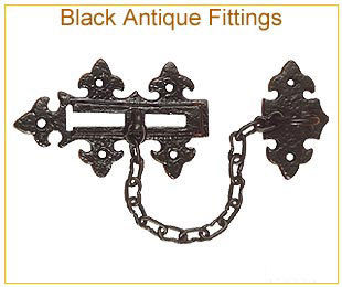 Metalic Black Antique Door Latches